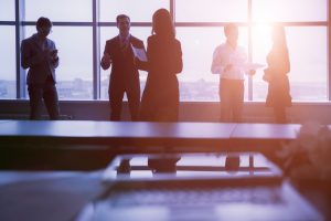 Group of Business People in Office Building